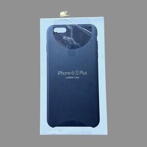 Apple Leather Case for iPhone 6s Plus Midnight Blue NWT